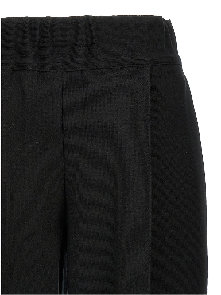 Issey Miyake Black Cotton Casual Pants
