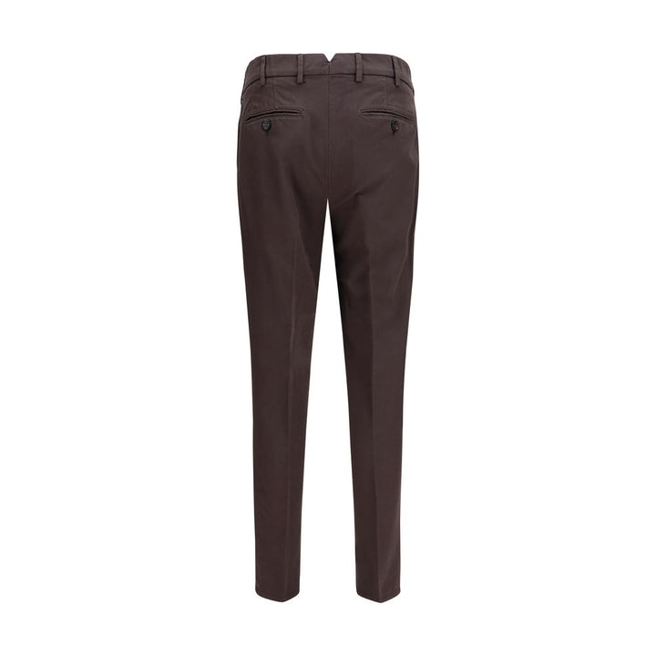 Brunello Cucinelli Brown Cotton Casual Pants