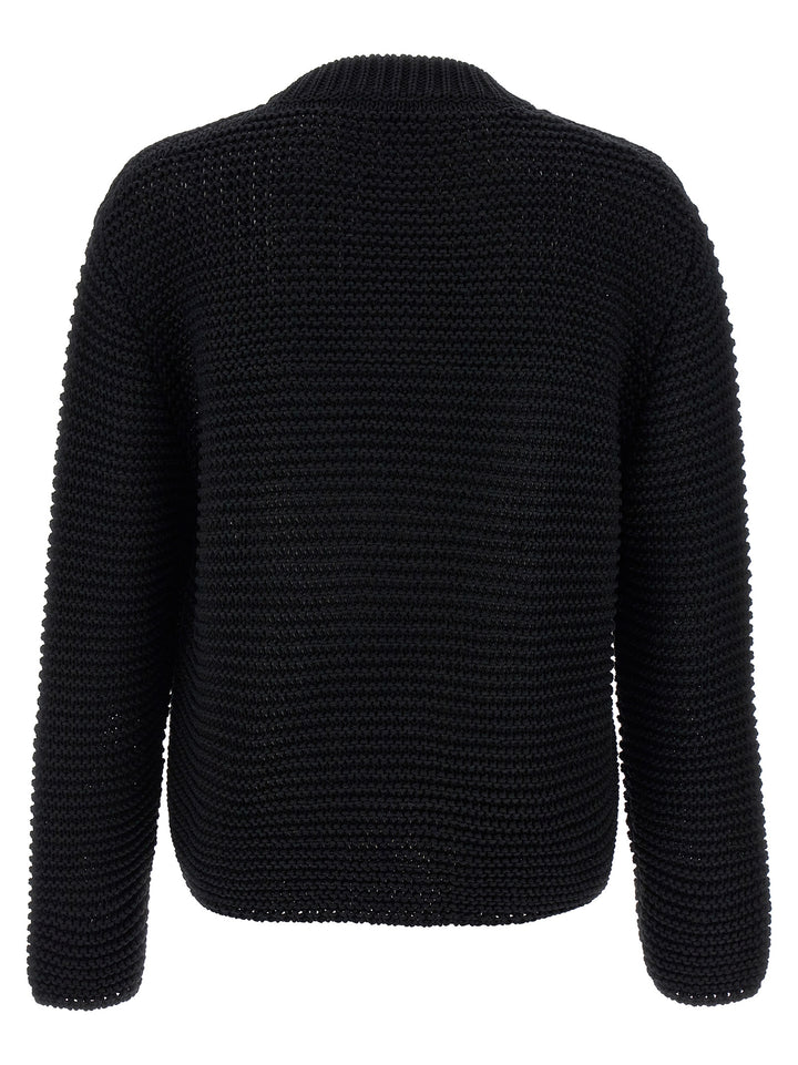 Alexander McQueen Bicolor Cotton Cardigan