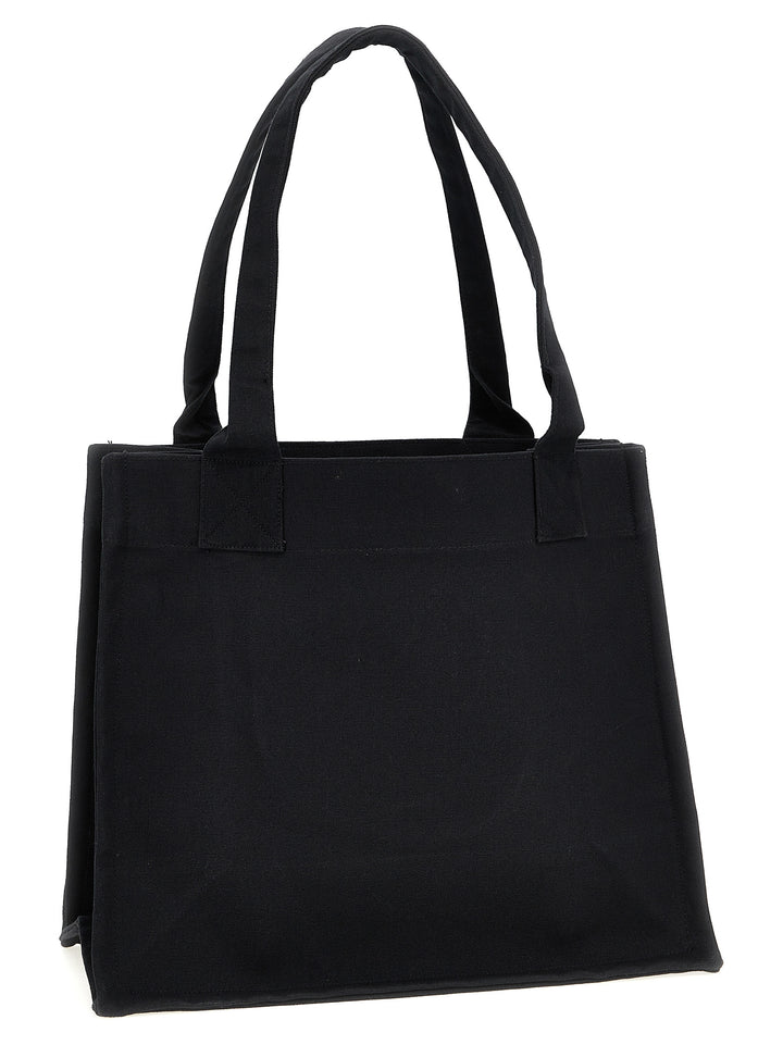 Ganni Bicolor Recycled Cotton Tote Bag