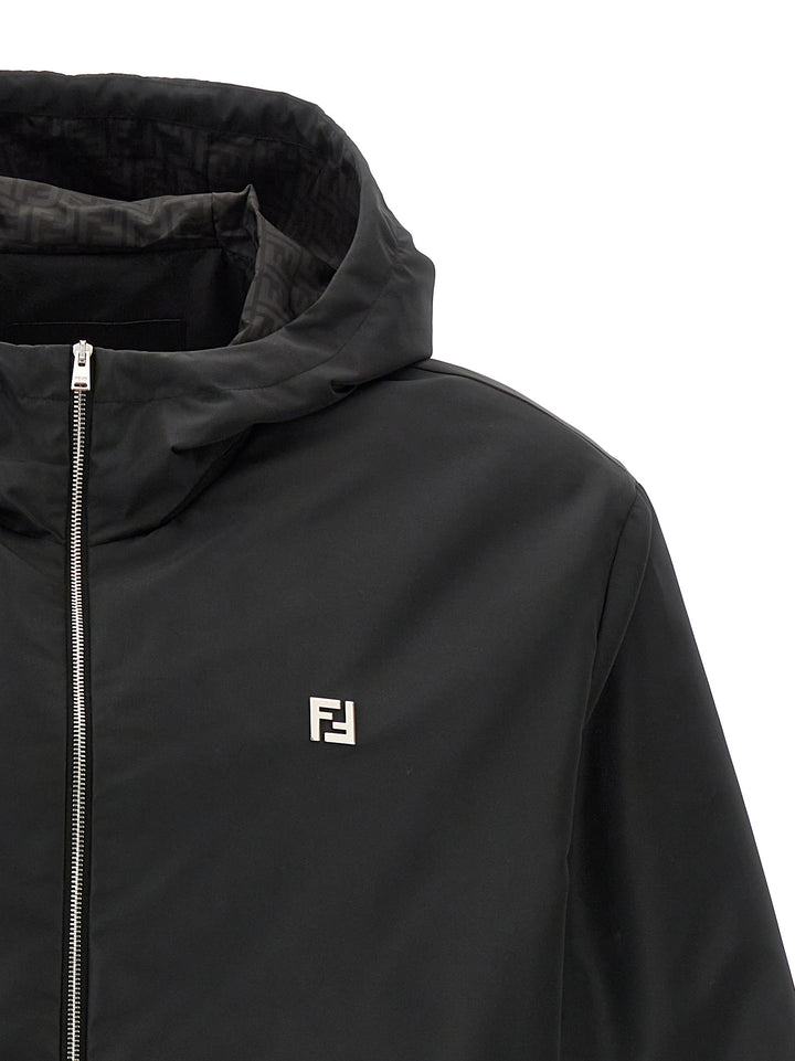 Fendi Black Polyester Shell Jacket