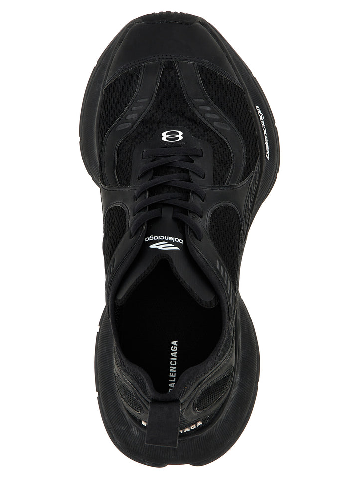 Balenciaga Black Polyester Athletic Sneakers