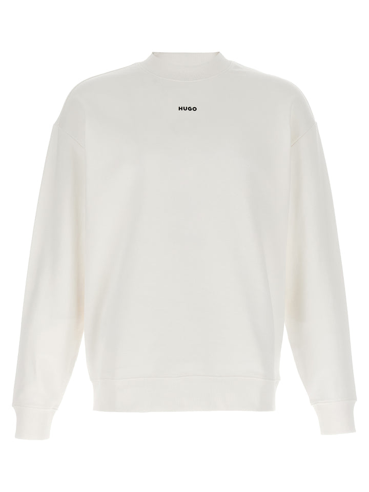 Hugo Boss White Cotton Sweatshirt