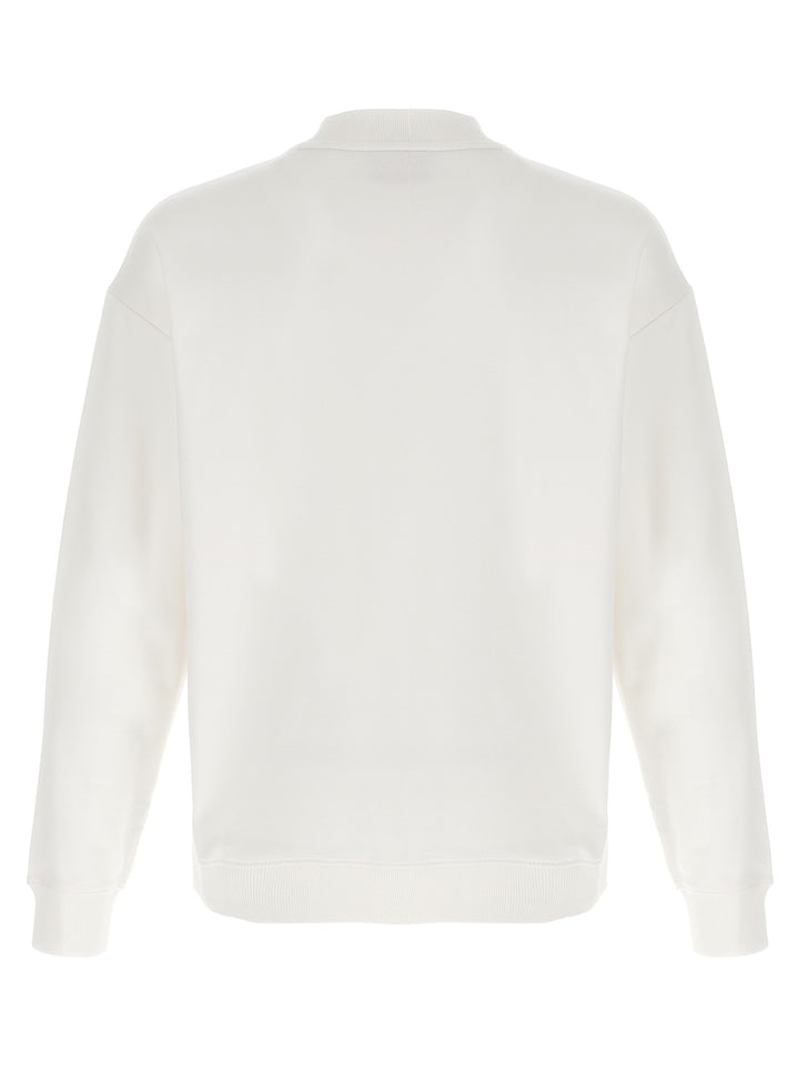 Hugo Boss White Cotton Sweatshirt