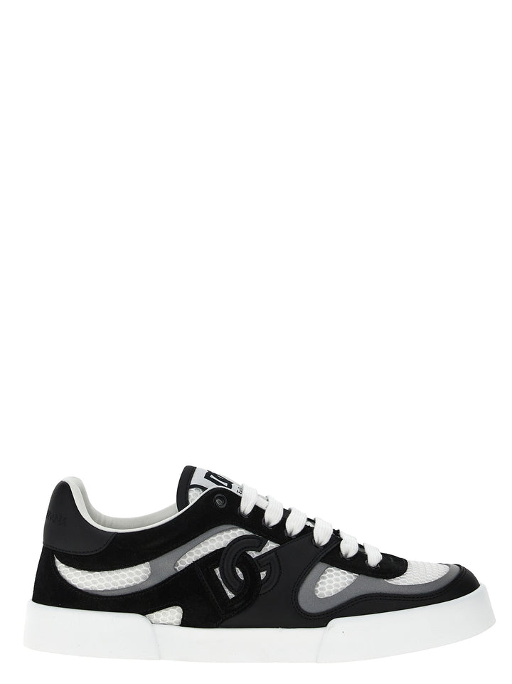 Dolce &amp; Gabbana Bicolor Calfskin Sneakers