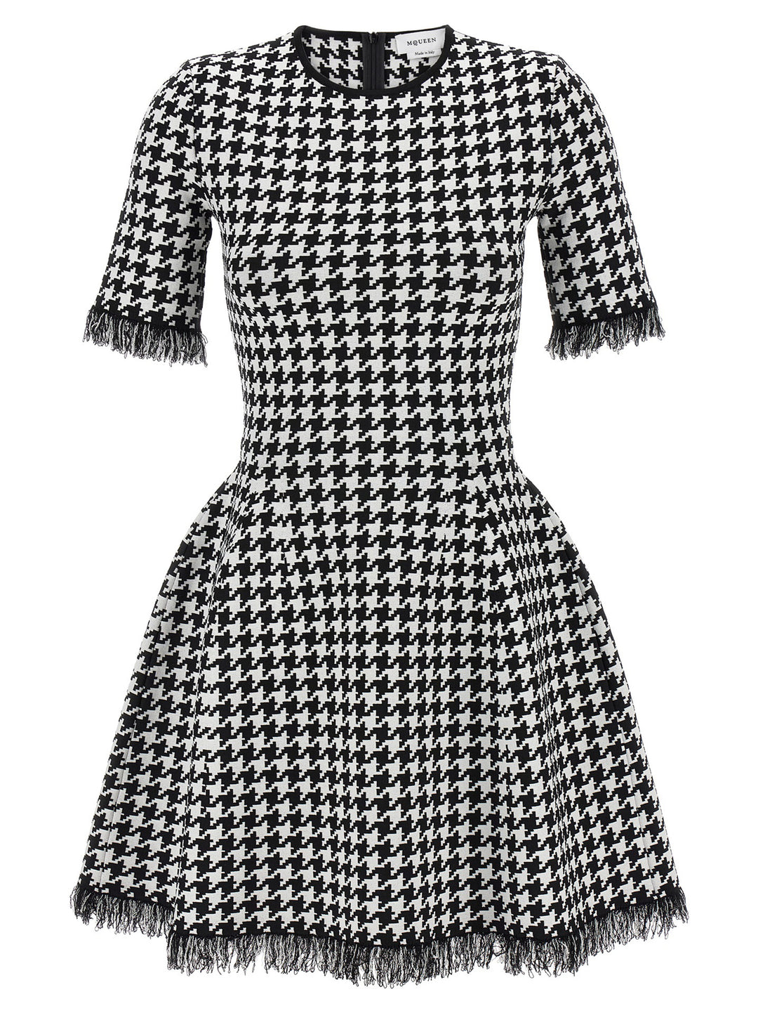 Alexander McQueen Bicolor Viscose Short Dress