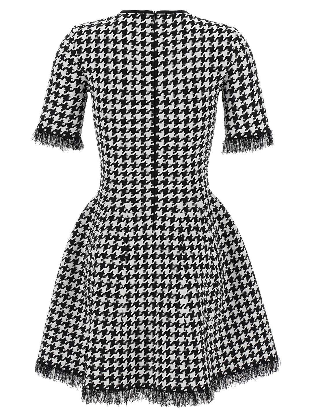 Alexander McQueen Bicolor Viscose Short Dress