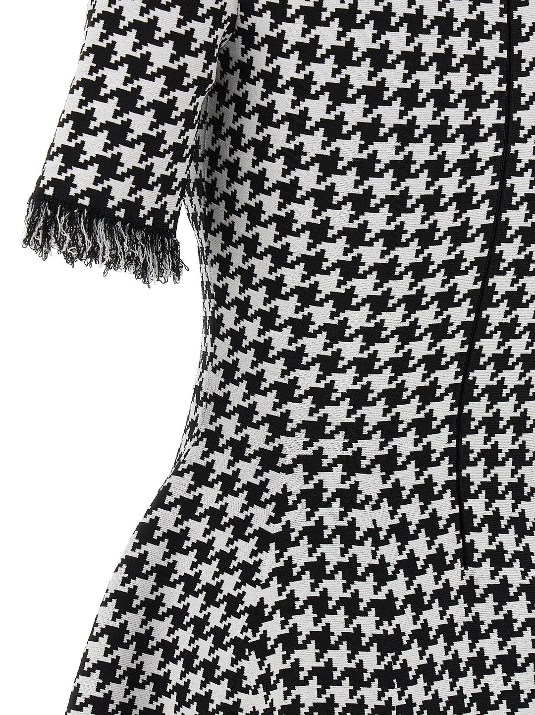 Alexander McQueen Bicolor Viscose Short Dress