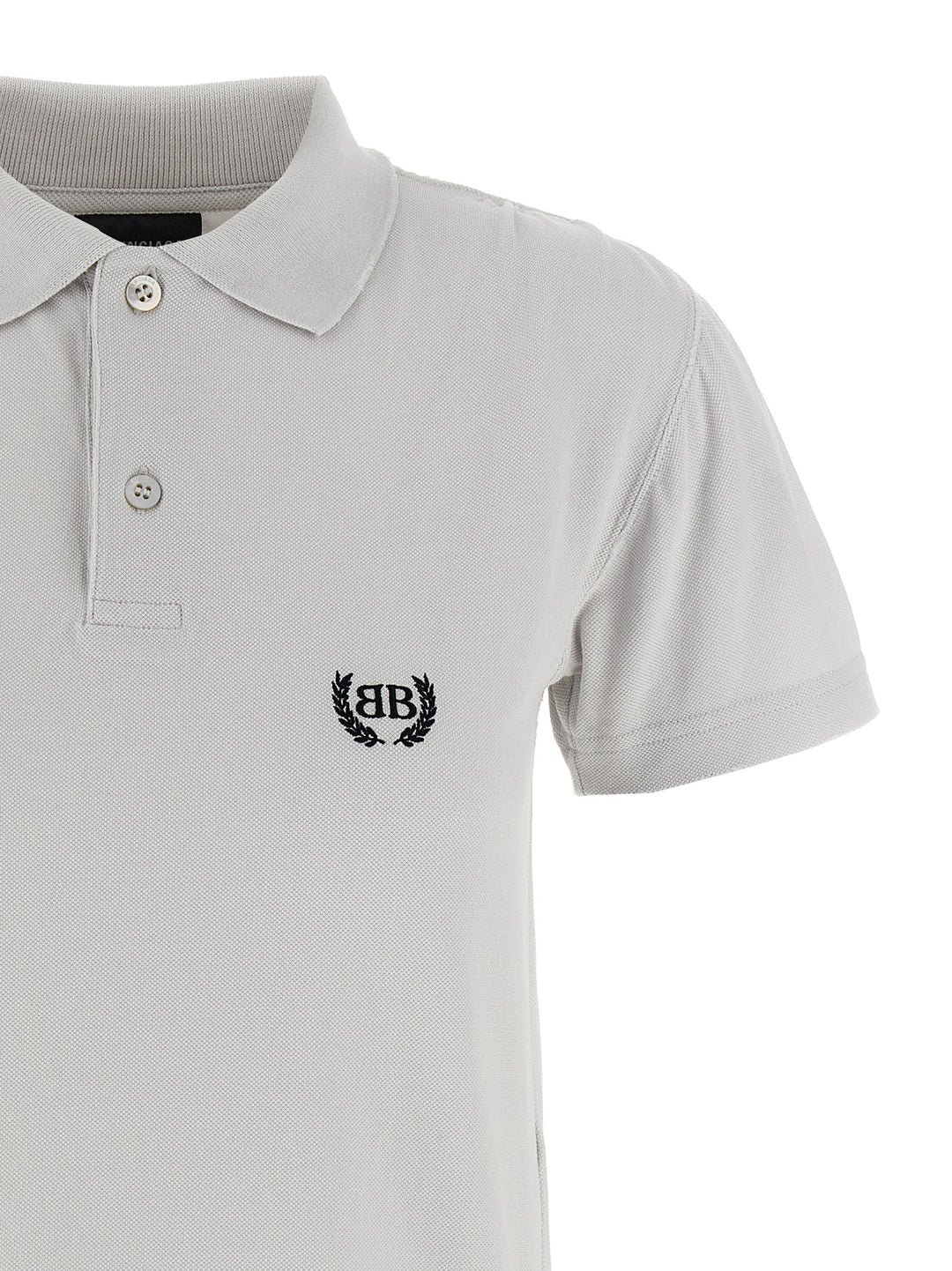 Balenciaga Gray Cotton Polo Shirt