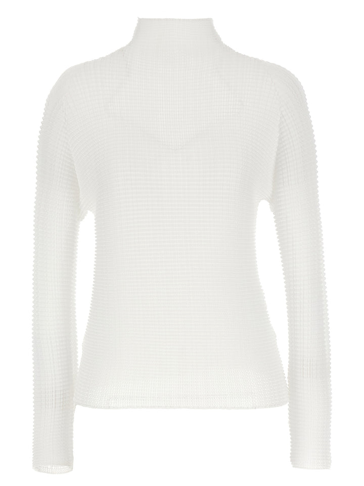 Issey Miyake White Polyester Blouse