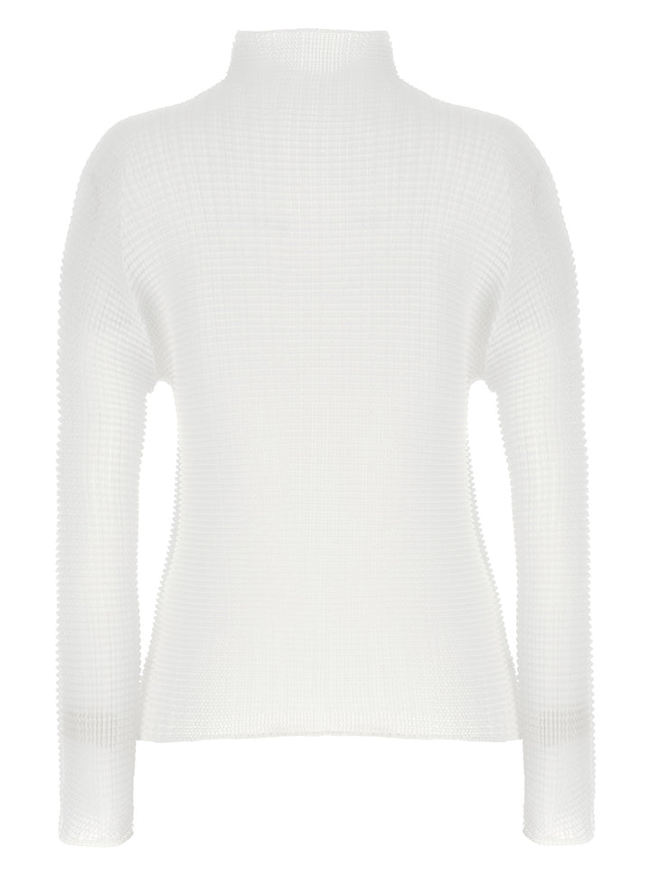 Issey Miyake White Polyester Blouse