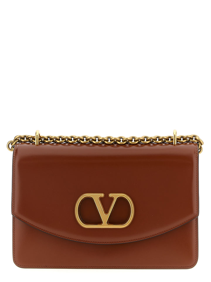 Valentino Garavani Brown Calfskin Shoulder Bag