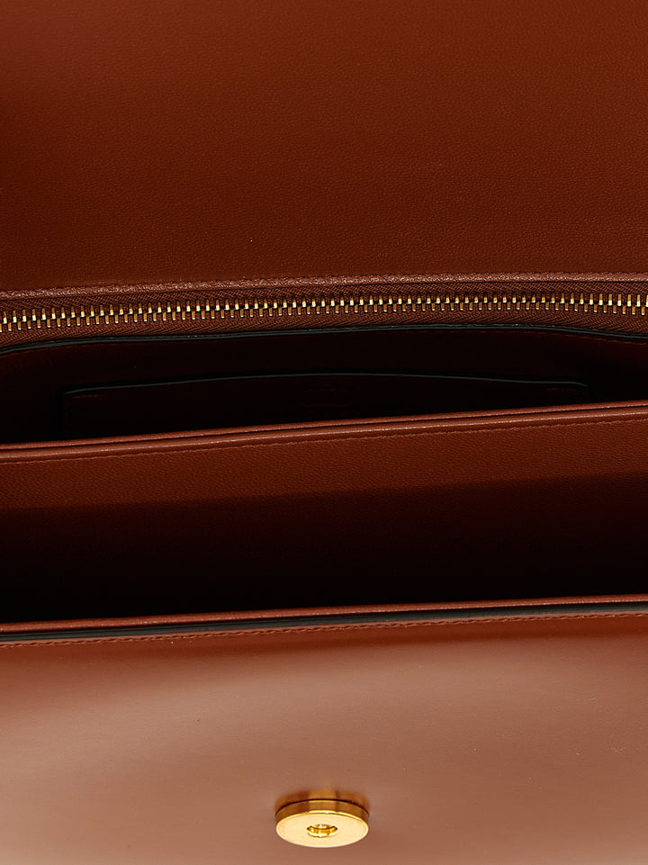 Valentino Garavani Brown Calfskin Shoulder Bag