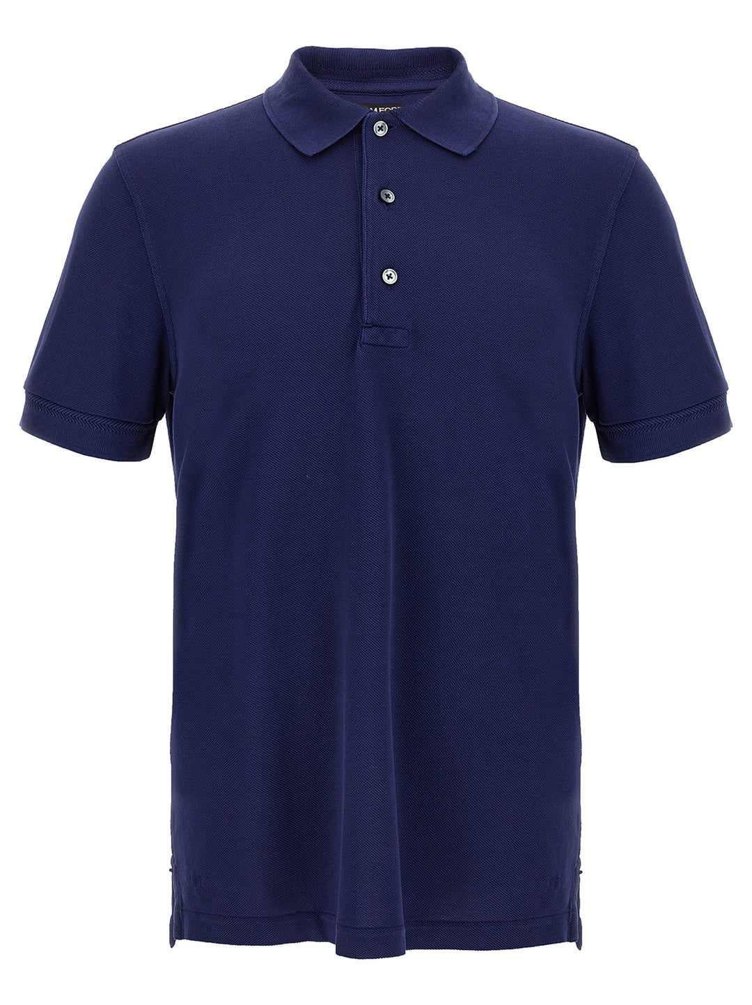 Tom Ford Blue Lyocell Polo Shirt