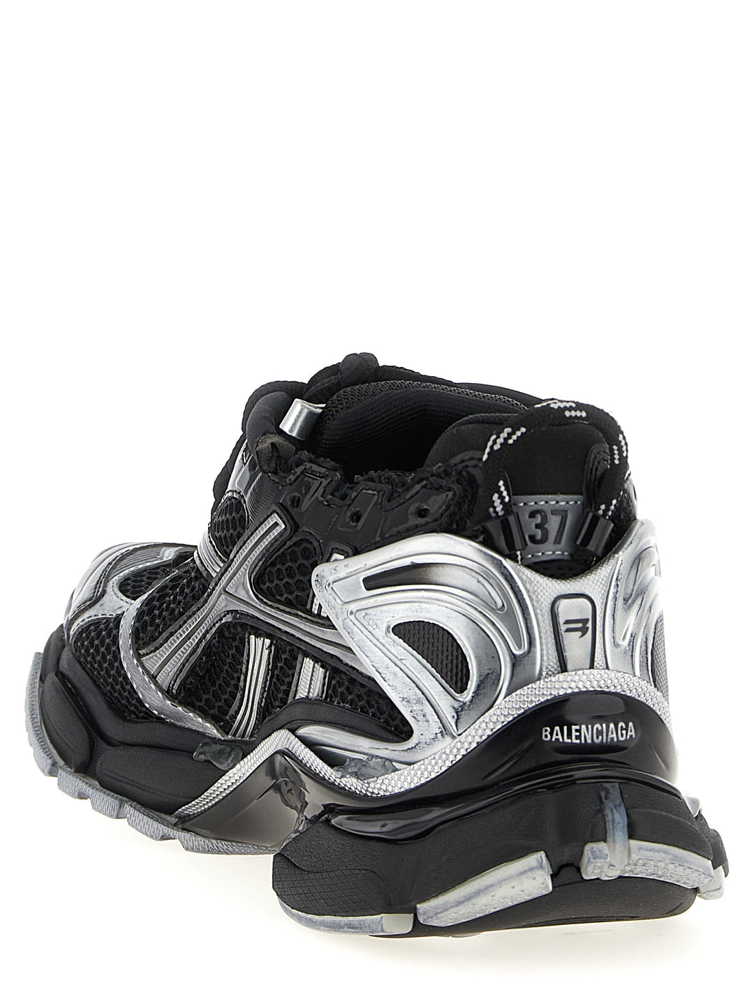 Balenciaga Black Polyethylene Athletic Sneakers