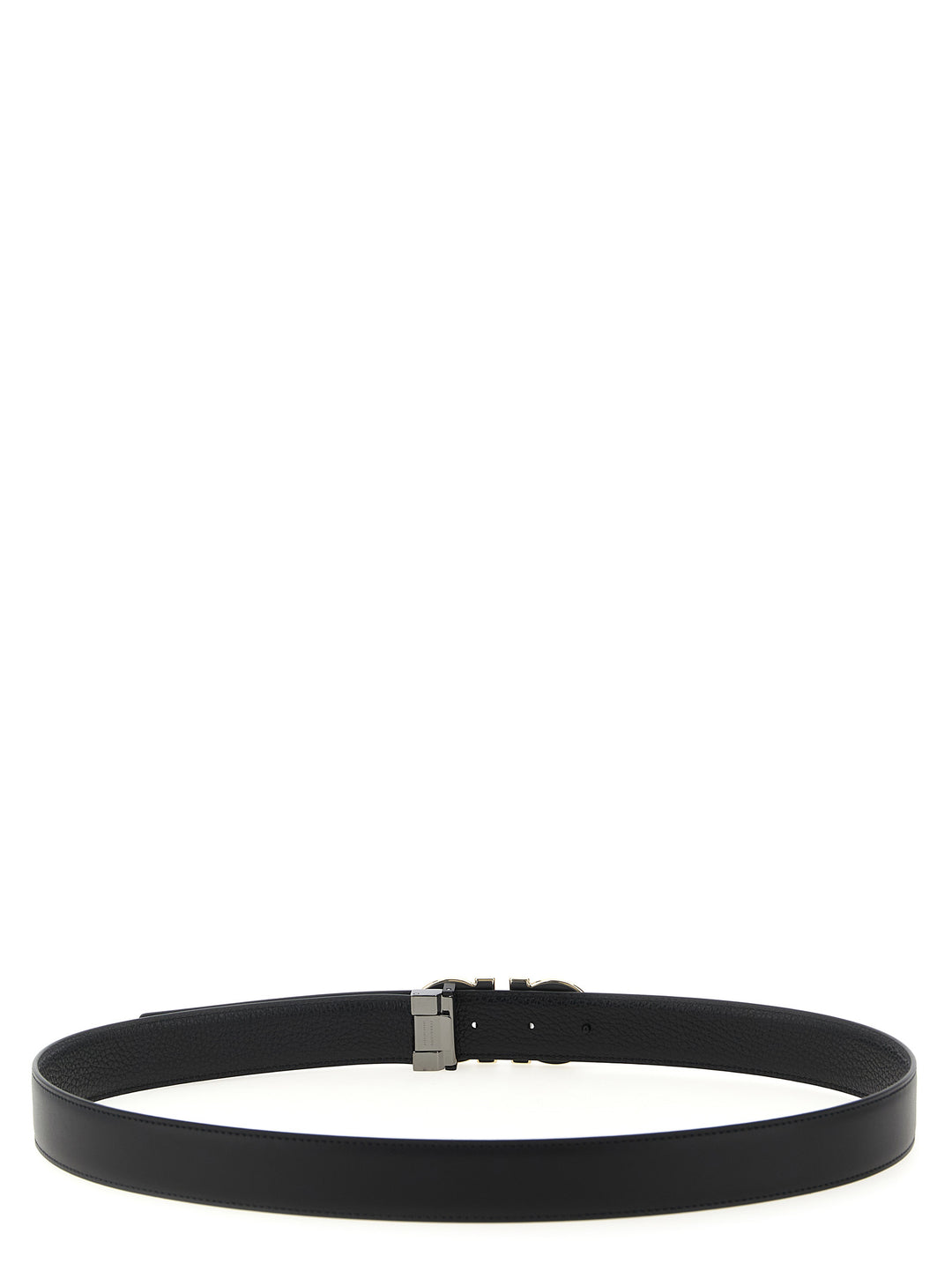 Ferragamo Black Calfskin Regular Belt