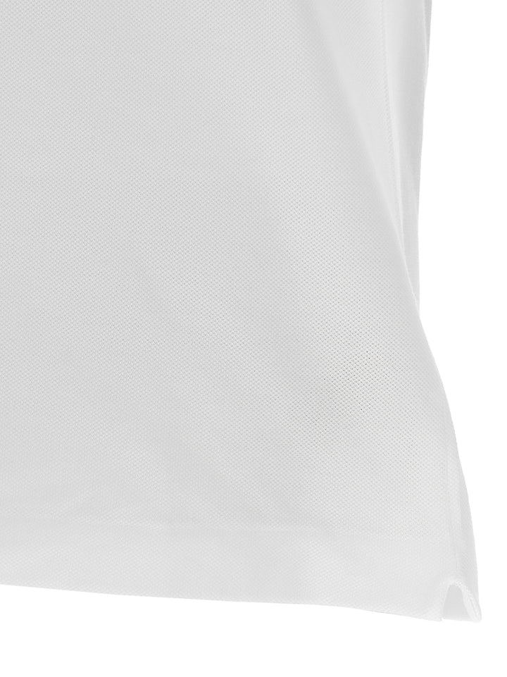 Lacoste White Cotton Polo Shirt