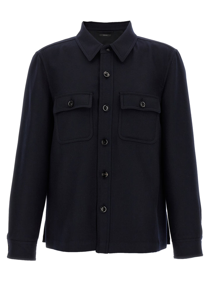Tom Ford Blue Wool Blouse