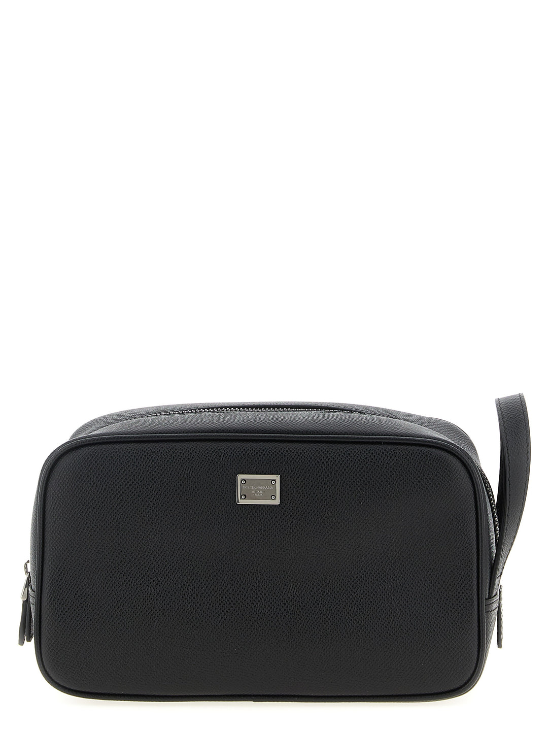 Dolce &amp; Gabbana Black Calfskin Leather Wallet