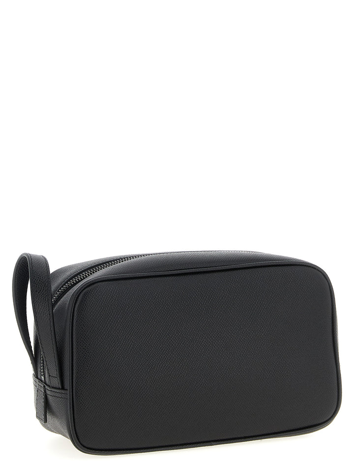 Dolce &amp; Gabbana Black Calfskin Leather Wallet
