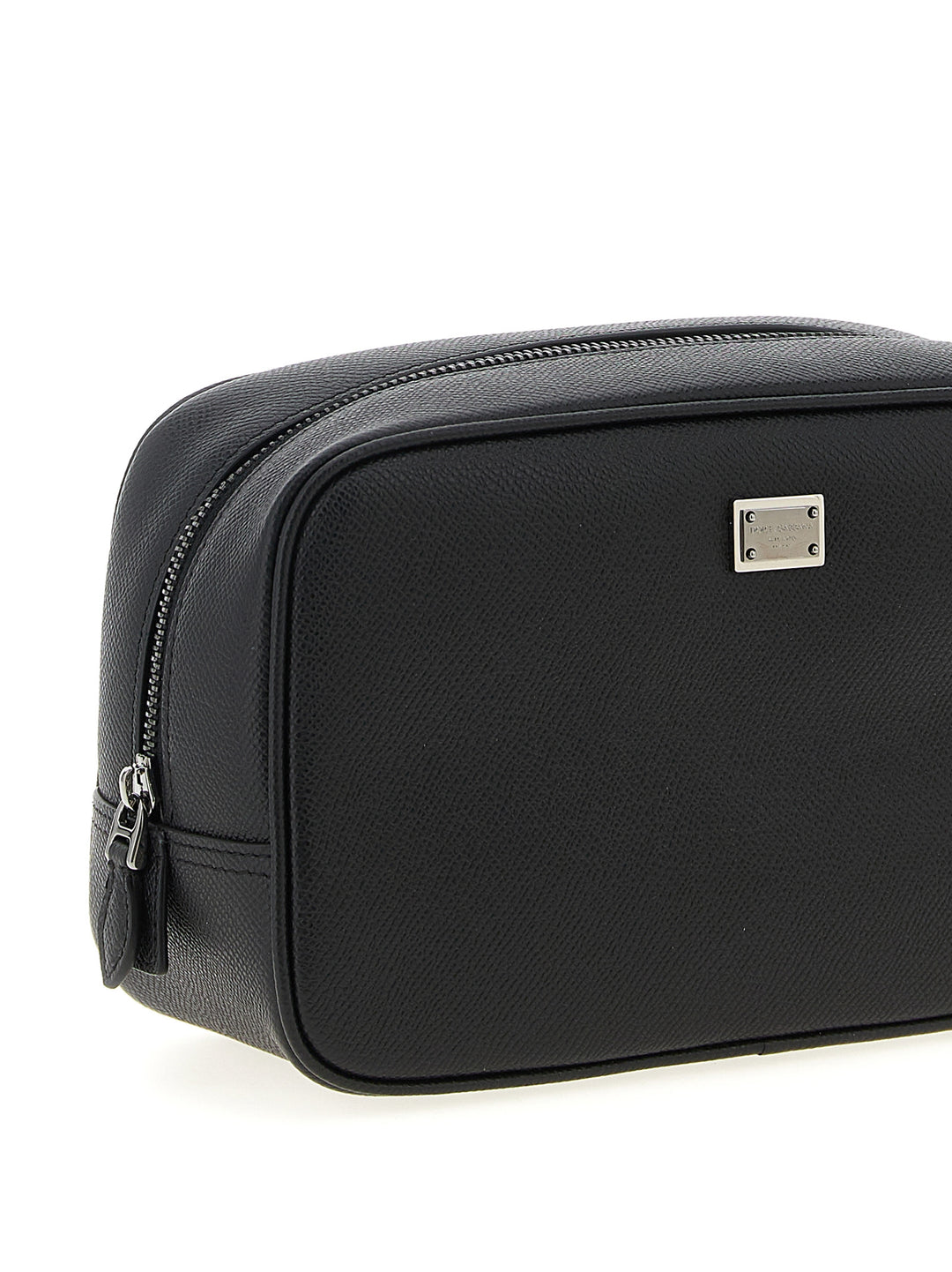 Dolce &amp; Gabbana Black Calfskin Leather Wallet