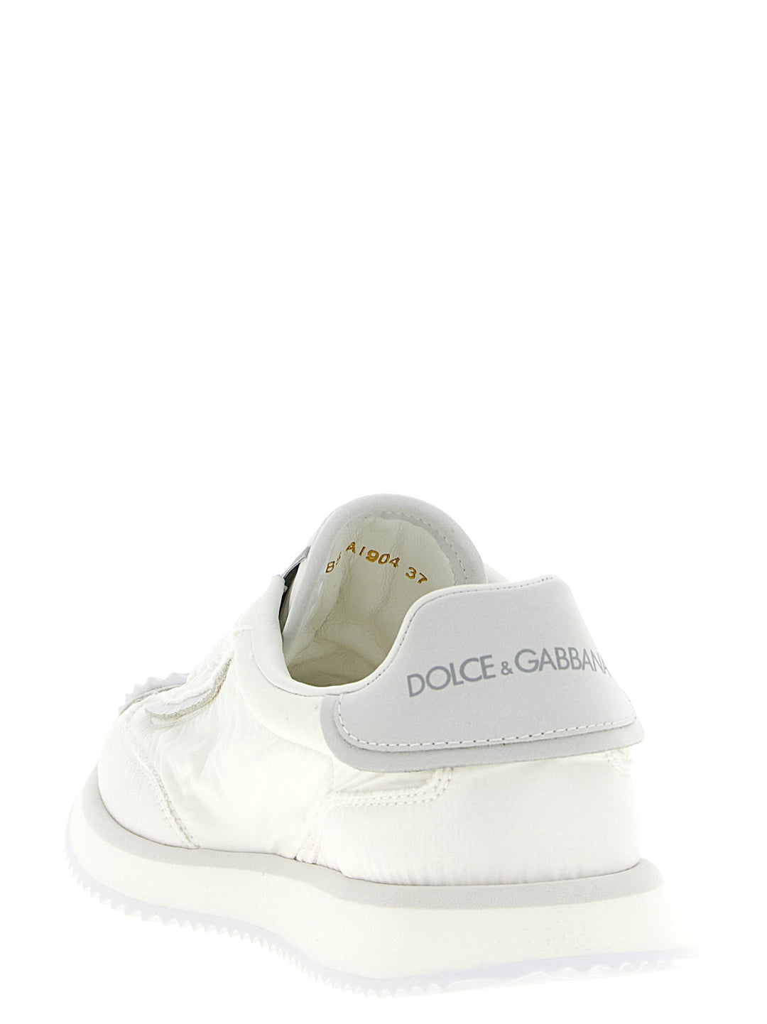 Dolce &amp; Gabbana White Polyester Athletic Sneakers