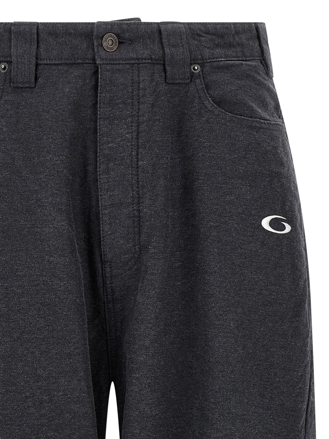 Balenciaga Gray Cotton Casual Pants