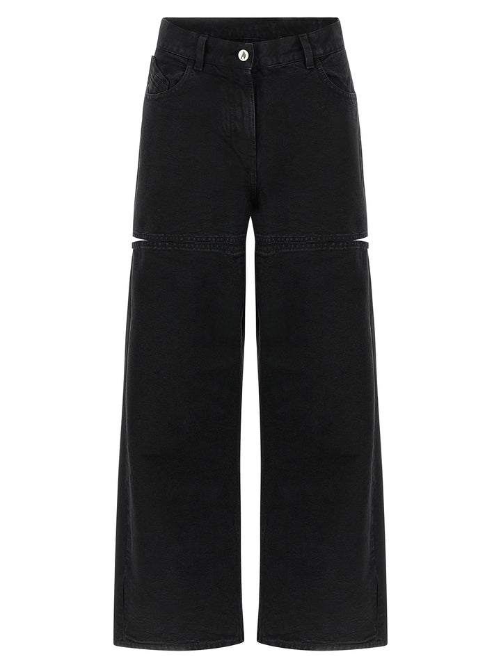 The Attico Black Cotton Jeans Denim