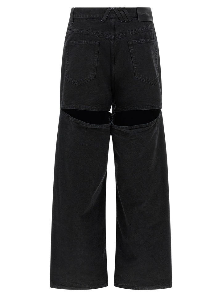 The Attico Black Cotton Jeans Denim