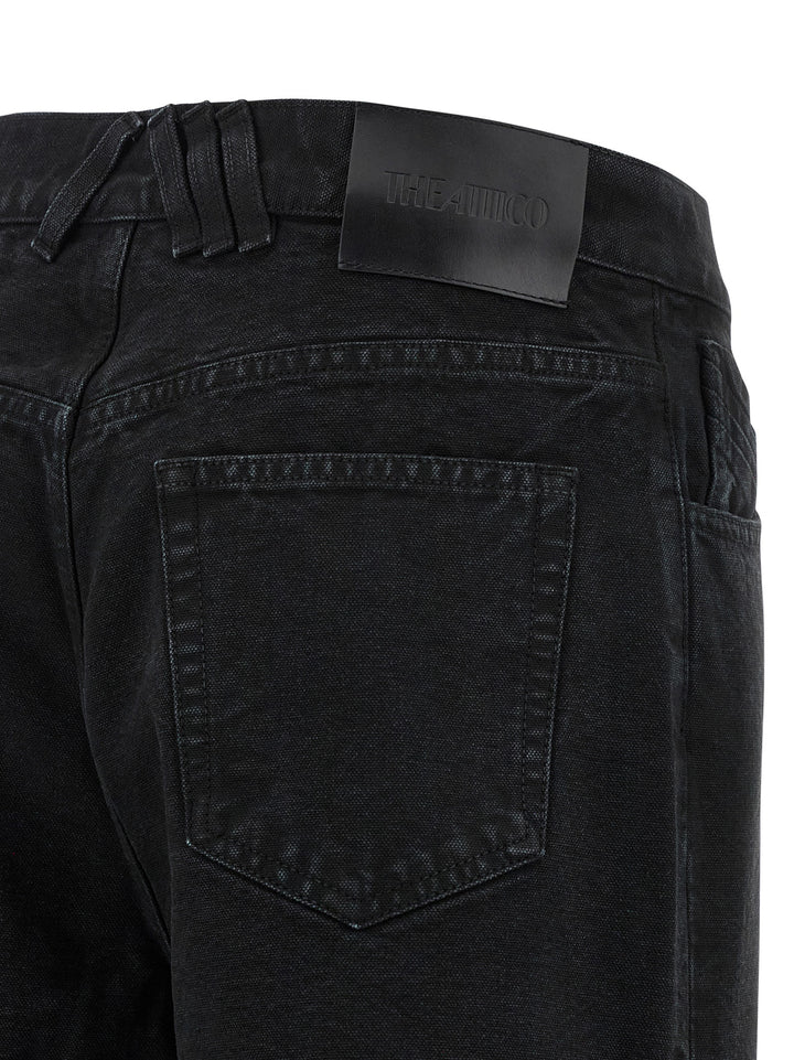 The Attico Black Cotton Jeans Denim
