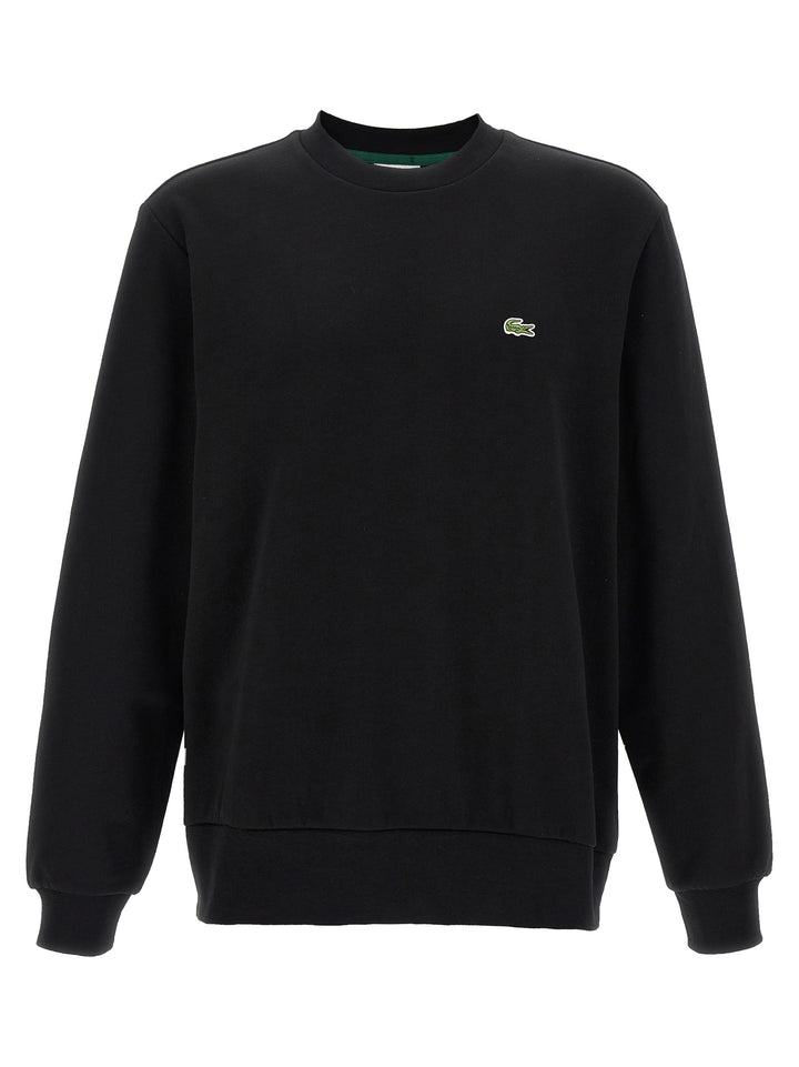 Lacoste Black Cotton Sweatshirt