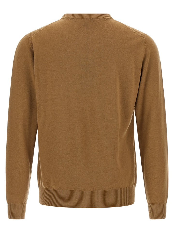 Fendi Beige Virgin Wool Cardigan