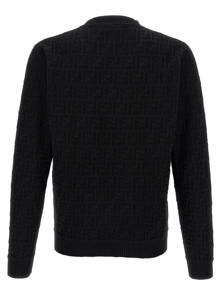 Fendi Black Cotton Cardigan