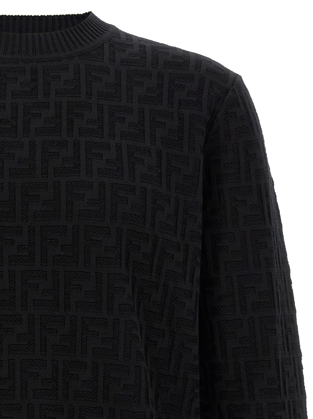 Fendi Black Cotton Cardigan