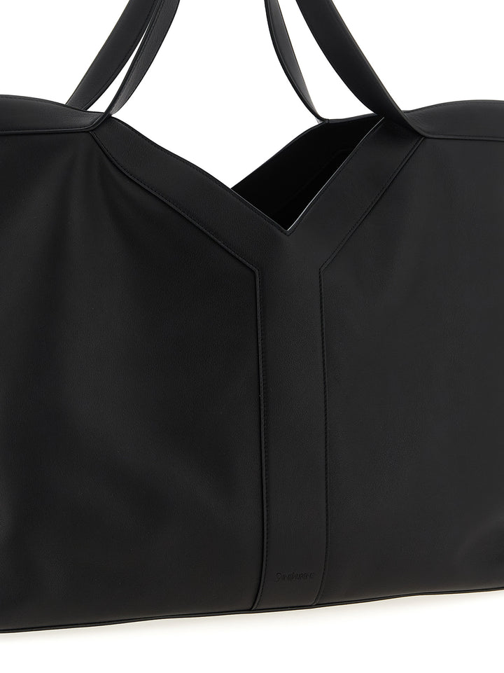 Saint Laurent Black Calfskin Tote Bag