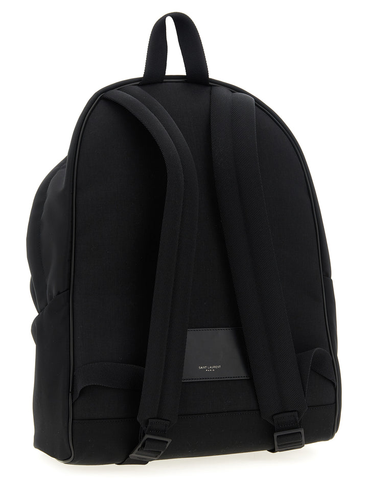 Saint Laurent Black Polyamide Backpack