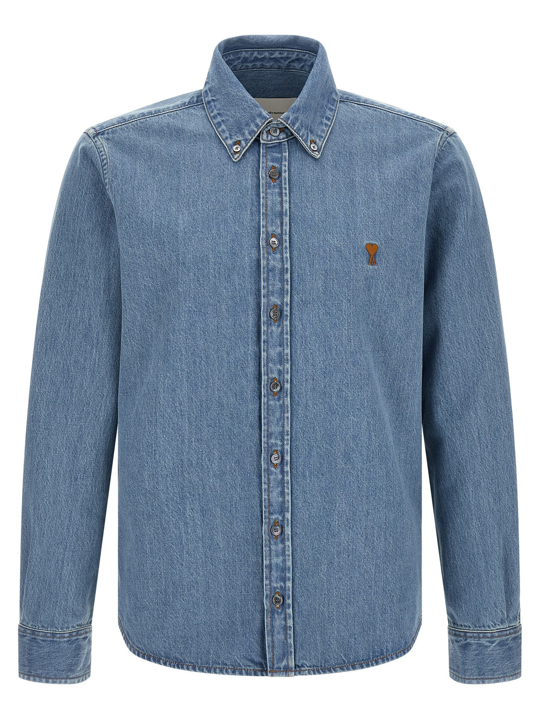 Ami Paris Blue Cotton Blouse
