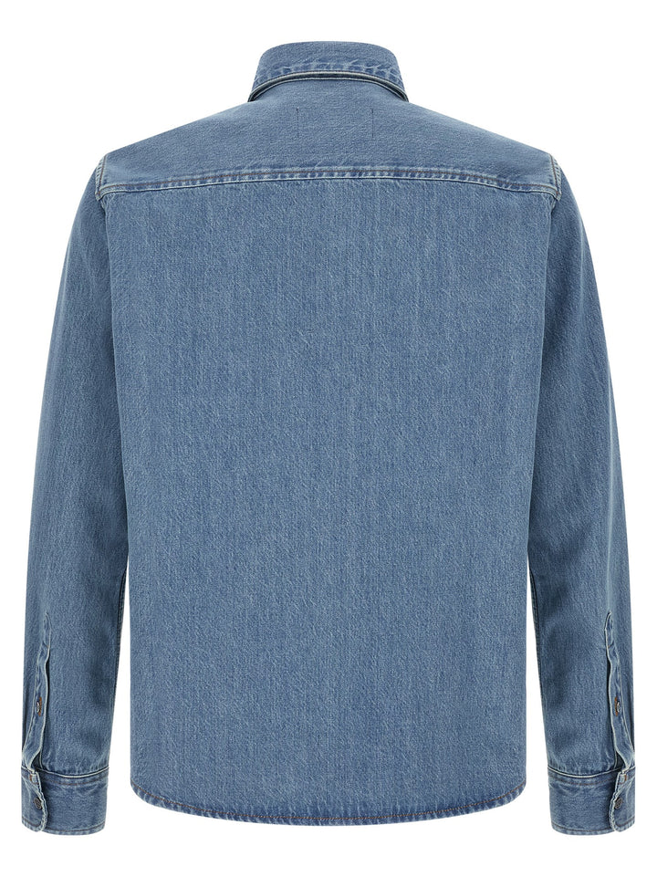 Ami Paris Blue Cotton Blouse