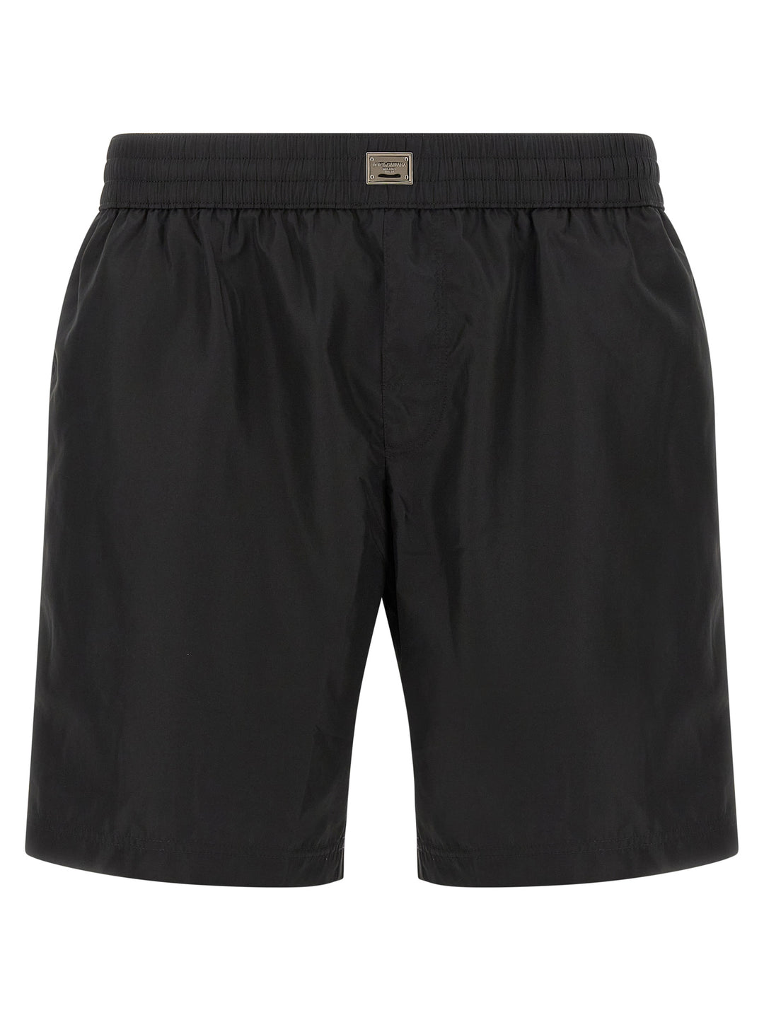 Dolce &amp; Gabbana Black Polyamide Swim Shorts
