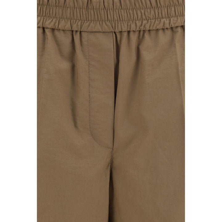 Brunello Cucinelli Brown Cotton Casual Pants