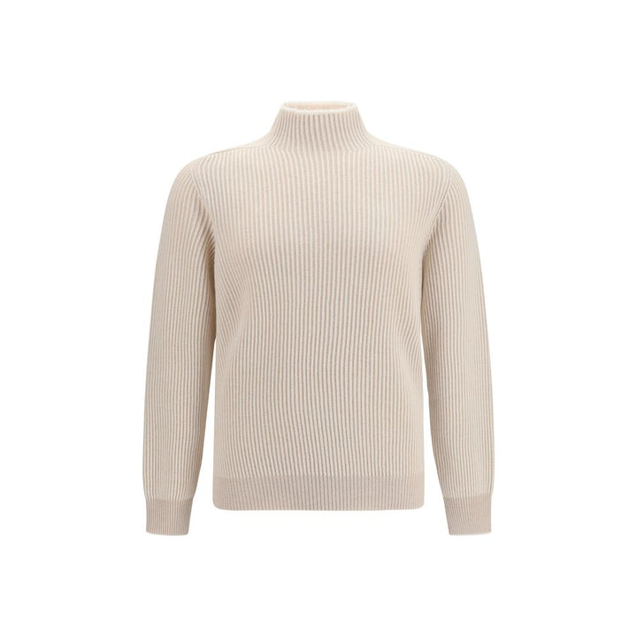 Brunello Cucinelli Beige Cashmere Turtleneck