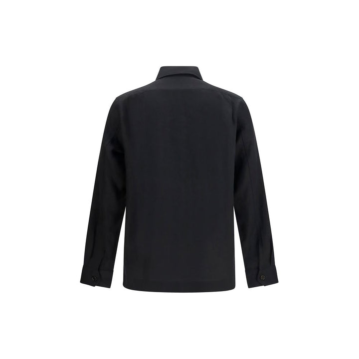 Brunello Cucinelli Black Linen Denim Jacket