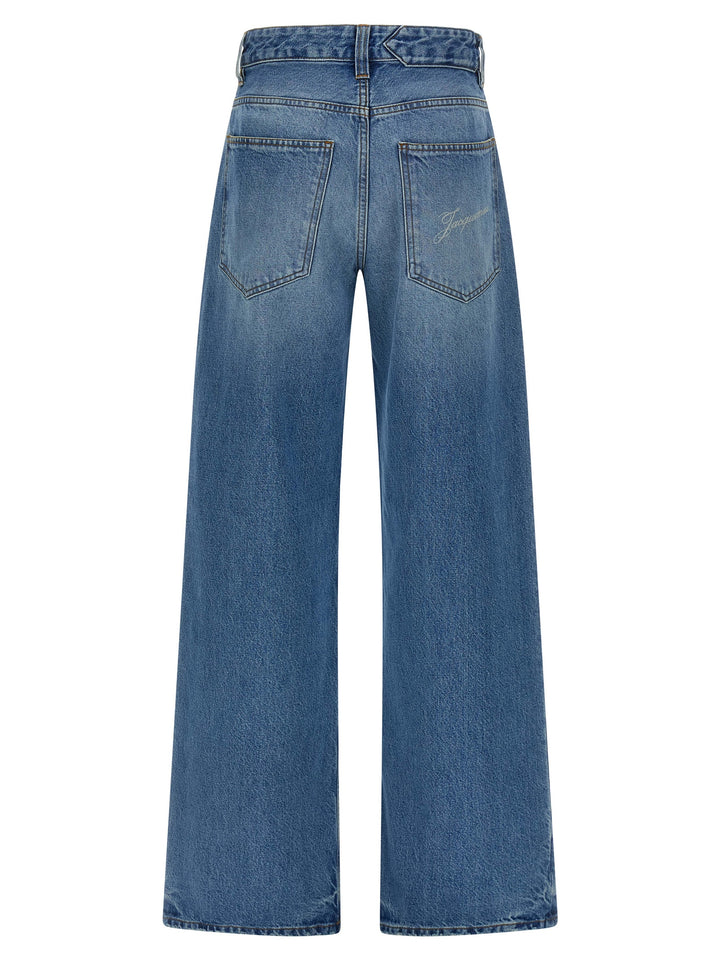 Jacquemus Blue Cotton Jeans Denim
