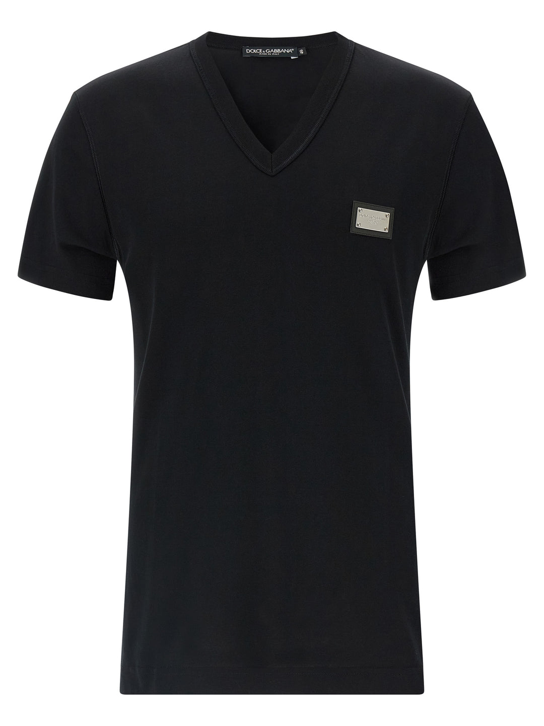 Dolce &amp; Gabbana Black Cotton T-Shirt