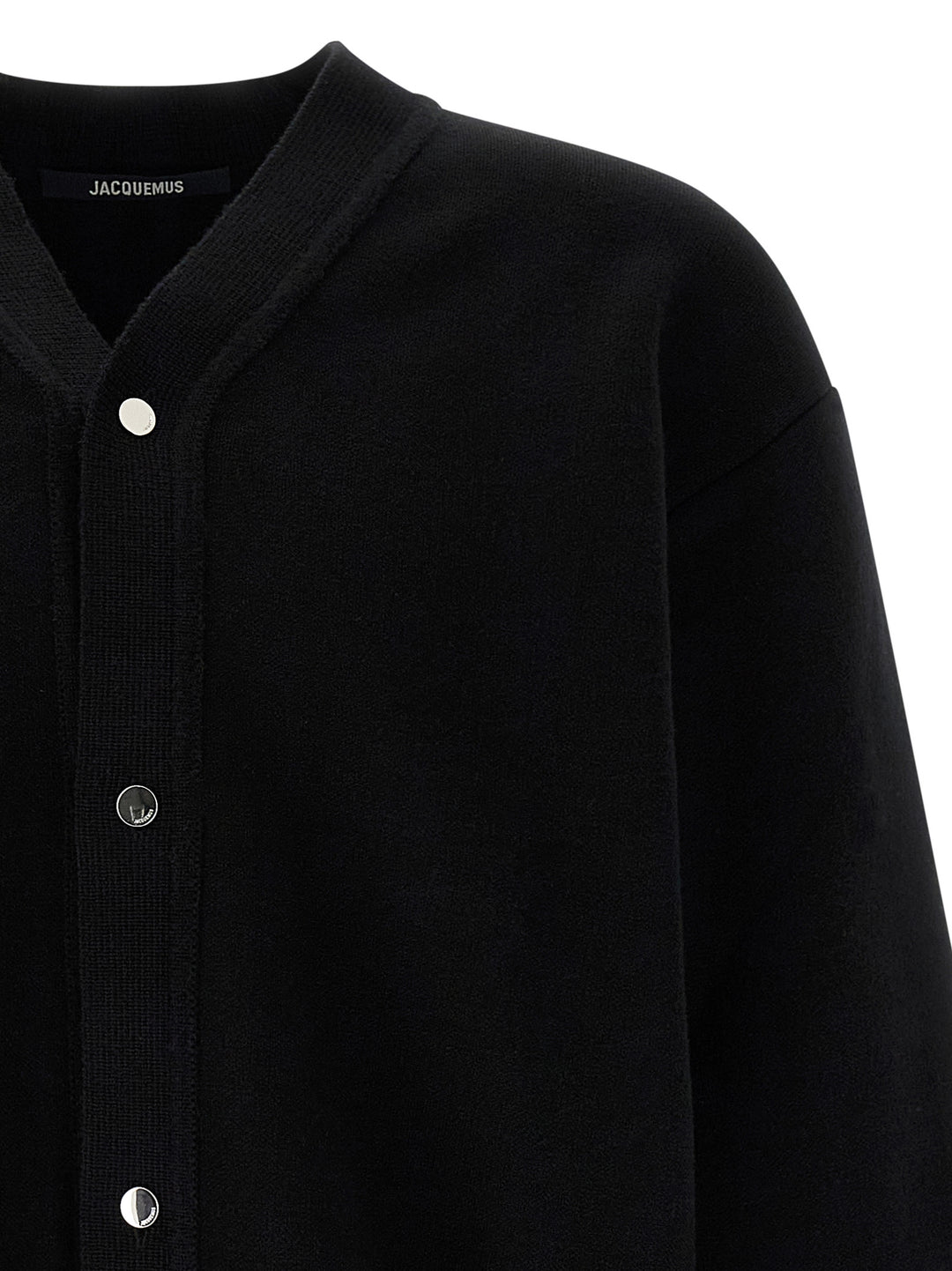 Jacquemus Black Merino Wool Cardigan