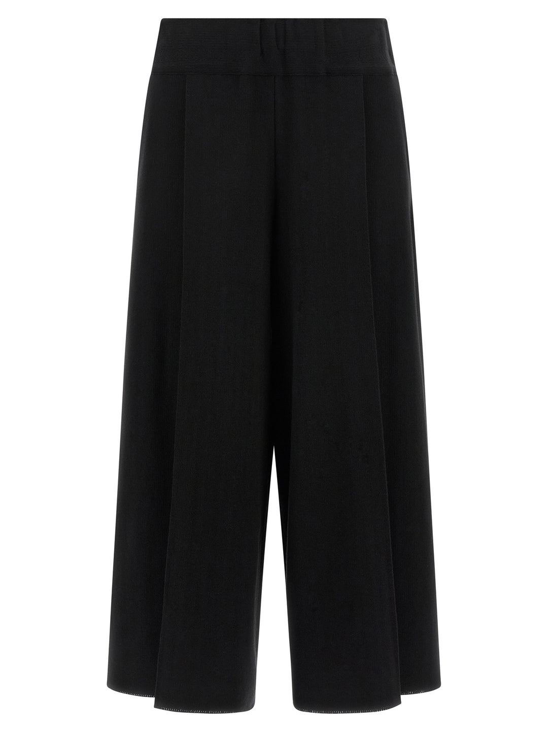 Issey Miyake Black Cotton Casual Pants