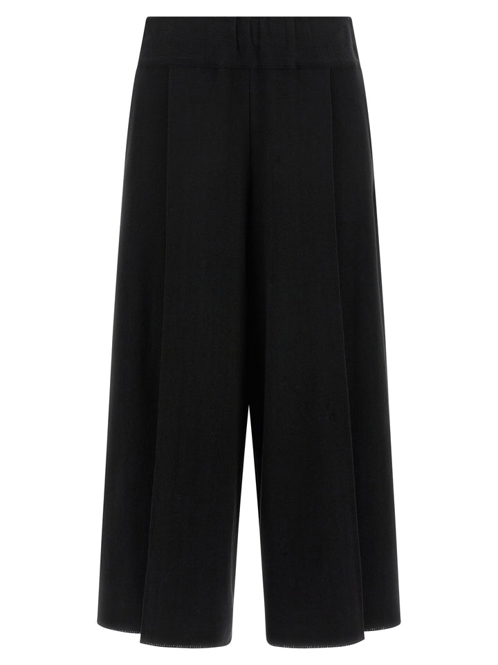 Issey Miyake Black Cotton Casual Pants