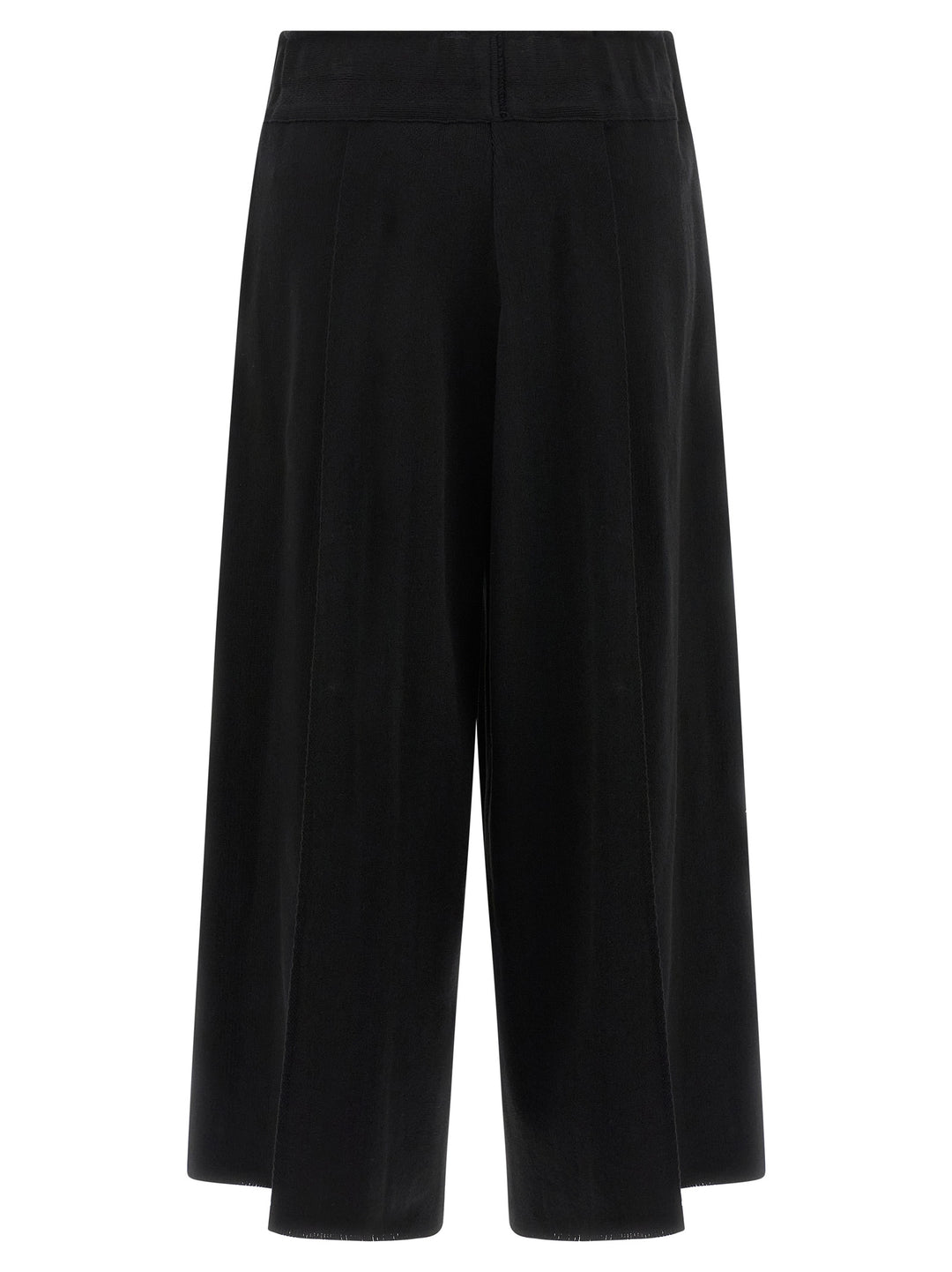 Issey Miyake Black Cotton Casual Pants
