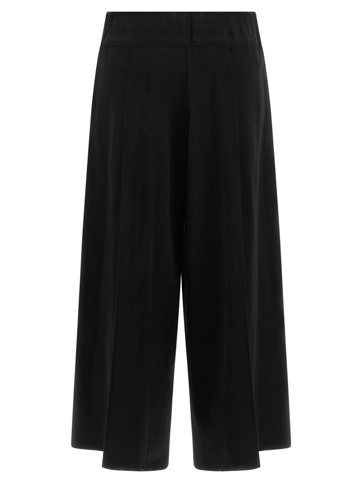 Issey Miyake Black Cotton Casual Pants