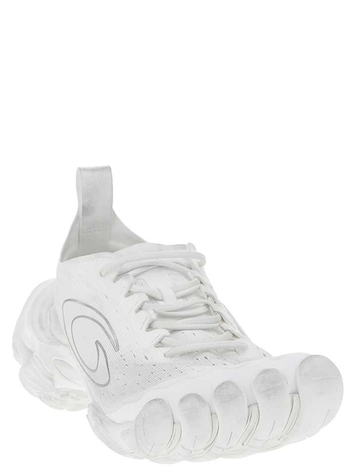 Balenciaga White Polyester Athletic Sneakers